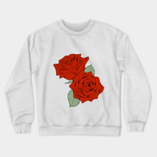 Red Roses Crewneck Sweatshirt